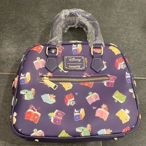 Disney Loungefly princess books crossbody bag NWT